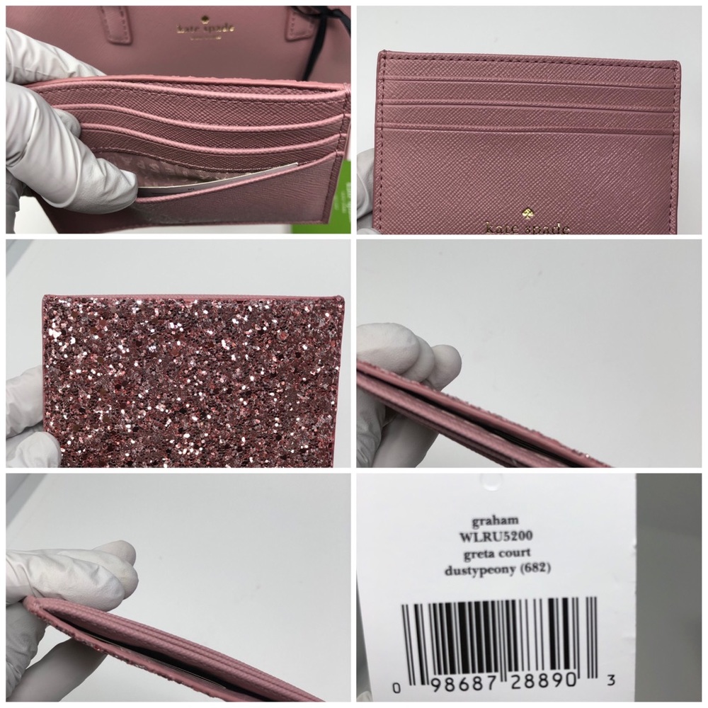 kate spade glitter Ina Greta Court handbag+ID Case - Picture 7 of 8